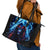 Thunder Skull Leather Tote Bag I'm Not Anti Social I'm Just Not User Friendly - Wonder Print Shop