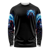 Thunder Skull Long Sleeve Shirt I'm Not Anti Social I'm Just Not User Friendly - Wonder Print Shop