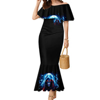 Thunder Skull Mermaid Dress I'm Not Anti Social I'm Just Not User Friendly - Wonder Print Shop