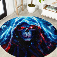 Thunder Skull Round Carpet I'm Not Anti Social I'm Just Not User Friendly