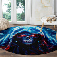 Thunder Skull Round Carpet I'm Not Anti Social I'm Just Not User Friendly