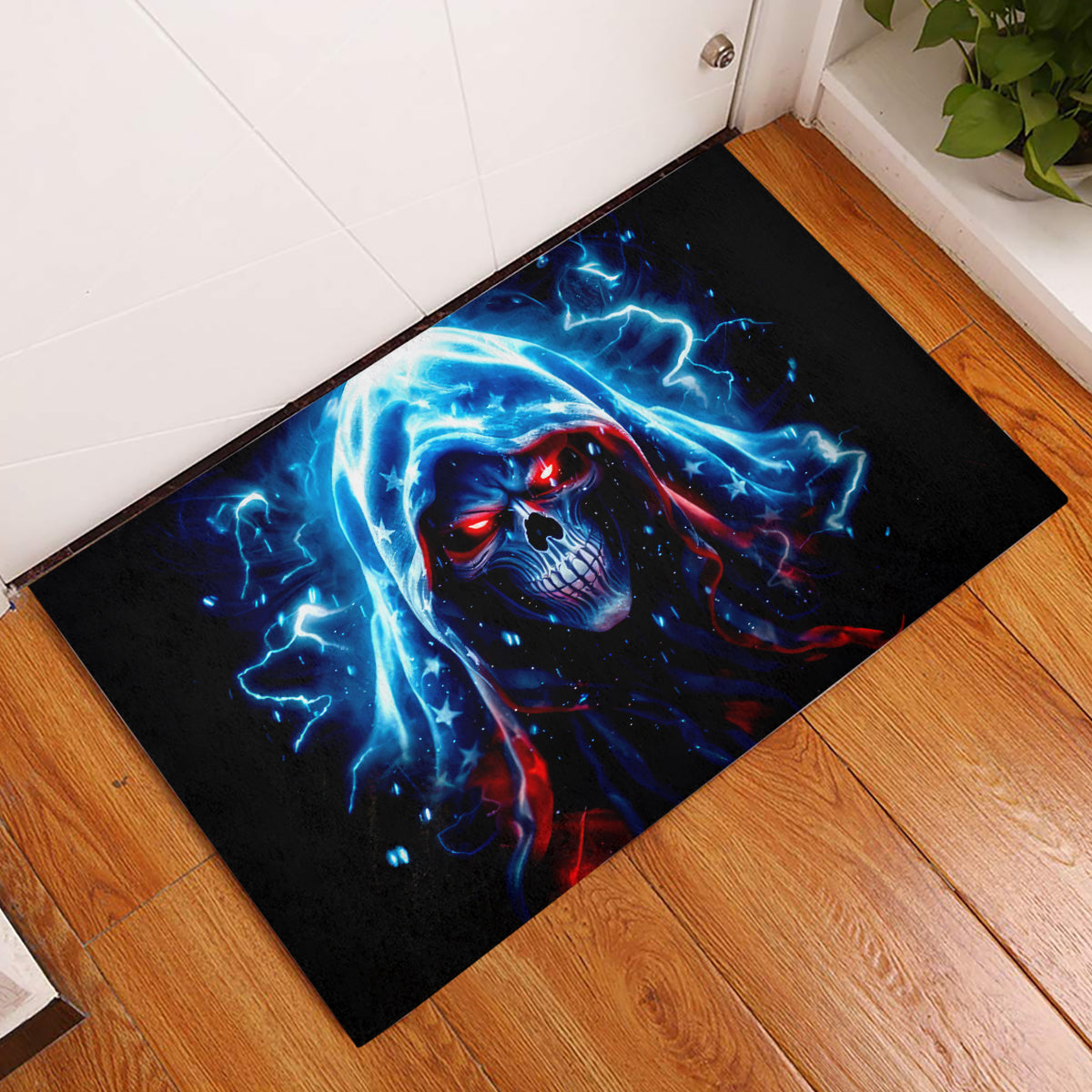 Thunder Skull Rubber Doormat I'm Not Anti Social I'm Just Not User Friendly - Wonder Print Shop
