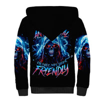 Thunder Skull Sherpa Hoodie I'm Not Anti Social I'm Just Not User Friendly - Wonder Print Shop