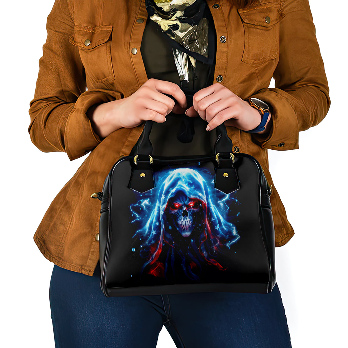 Thunder Skull Shoulder Handbag I'm Not Anti Social I'm Just Not User Friendly
