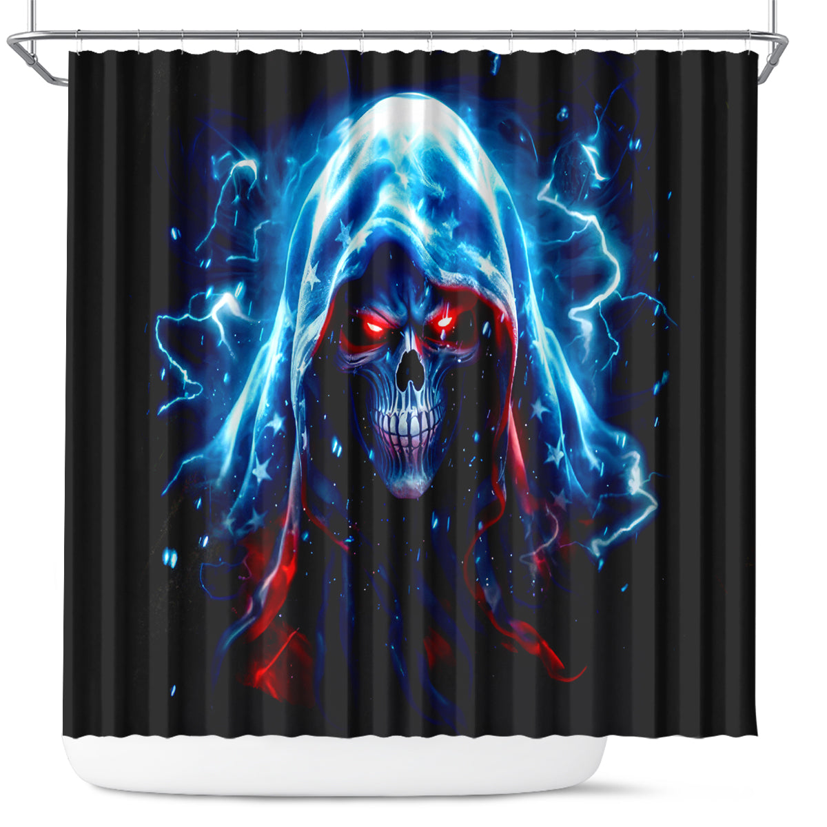 Thunder Skull Shower Curtain I'm Not Anti Social I'm Just Not User Friendly