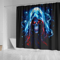 Thunder Skull Shower Curtain I'm Not Anti Social I'm Just Not User Friendly