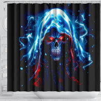 Thunder Skull Shower Curtain I'm Not Anti Social I'm Just Not User Friendly