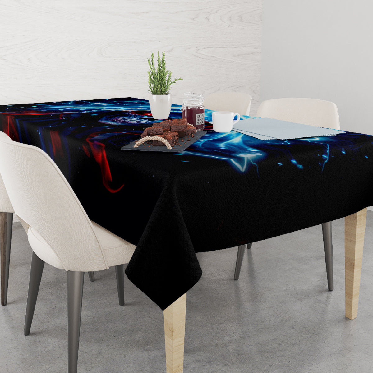 Thunder Skull Tablecloth I'm Not Anti Social I'm Just Not User Friendly - Wonder Print Shop