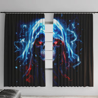 Thunder Skull Window Curtain I'm Not Anti Social I'm Just Not User Friendly - Wonder Print Shop