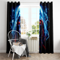 Thunder Skull Window Curtain I'm Not Anti Social I'm Just Not User Friendly - Wonder Print Shop