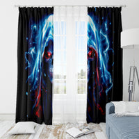 Thunder Skull Window Curtain I'm Not Anti Social I'm Just Not User Friendly - Wonder Print Shop