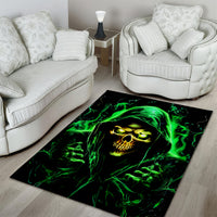 Flame Skull Area Rug Of Course I'm Going To Hell I'm Just Here To Pick You Up - Wonder Print Shop