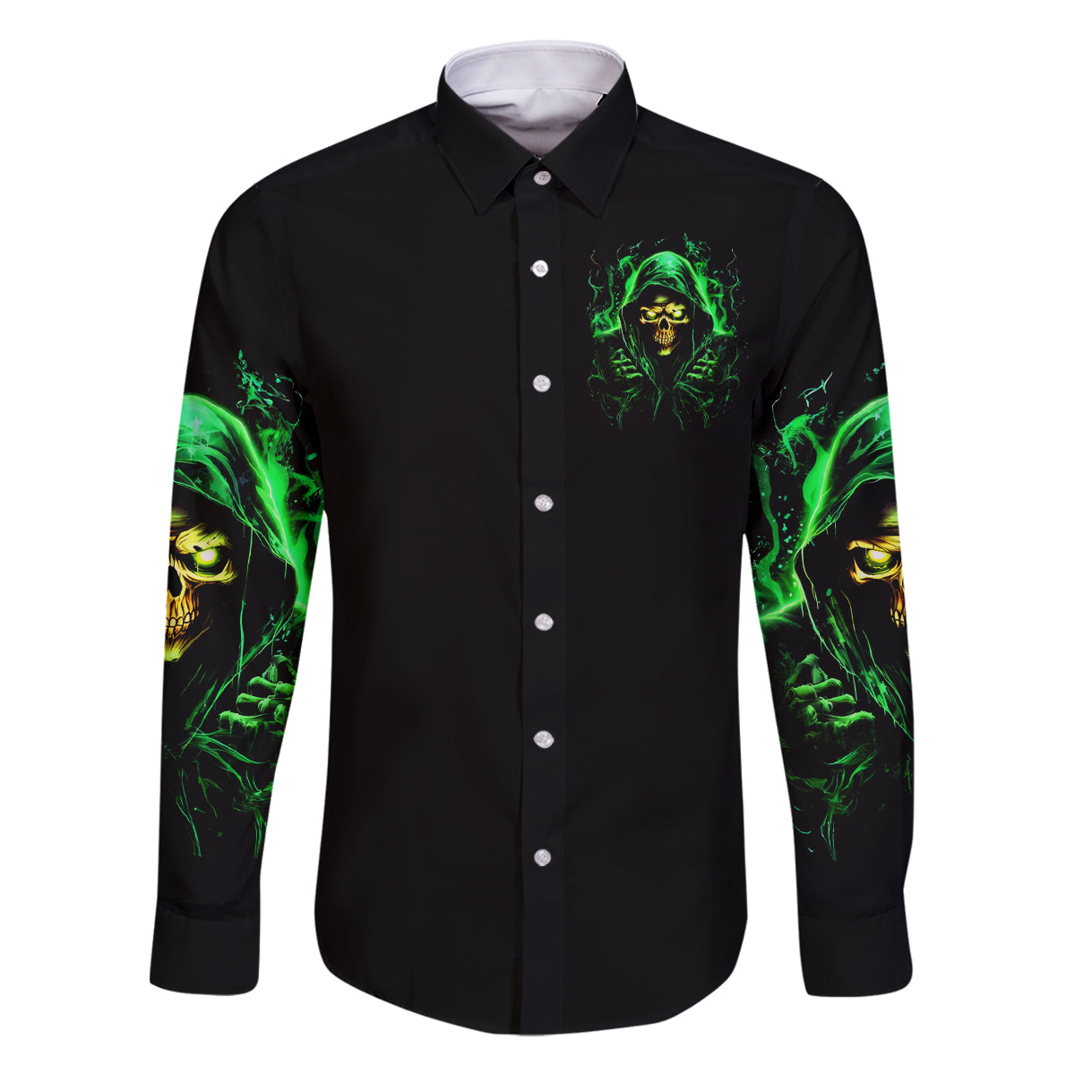 Flame Skull Family Matching Off Shoulder Maxi Dress and Hawaiian Shirt Of Course I'm Going To Hell I'm Just Here To Pick You Up - Wonder Print Shop