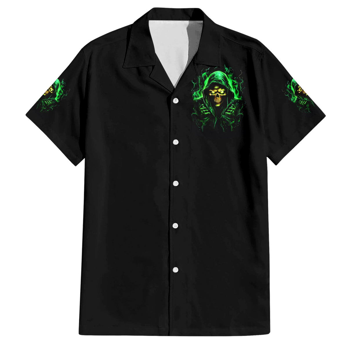 Flame Skull Family Matching Short Sleeve Bodycon Dress and Hawaiian Shirt Of Course I'm Going To Hell I'm Just Here To Pick You Up - Wonder Print Shop