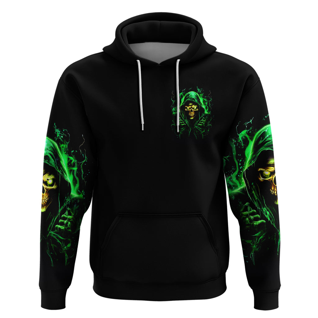 Flame Skull Hoodie Of Course I'm Going To Hell I'm Just Here To Pick You Up - Wonder Print Shop