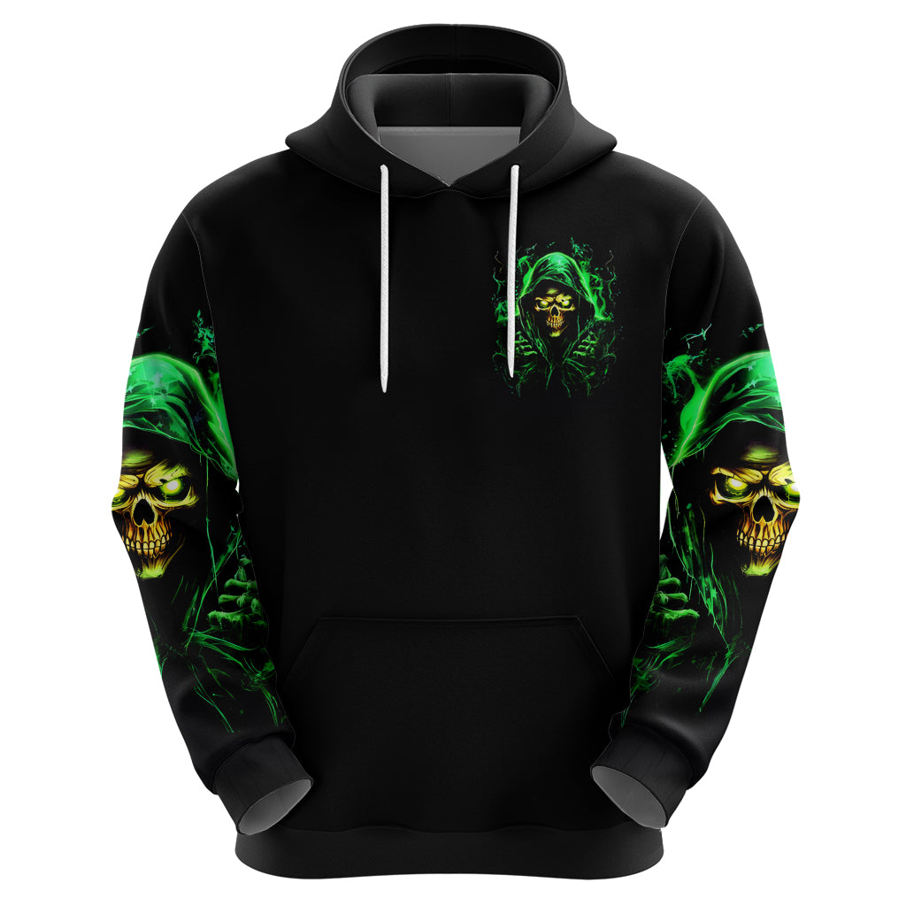 Flame Skull Hoodie Of Course I'm Going To Hell I'm Just Here To Pick You Up - Wonder Print Shop