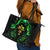 Flame Skull Leather Tote Bag Of Course I'm Going To Hell I'm Just Here To Pick You Up - Wonder Print Shop