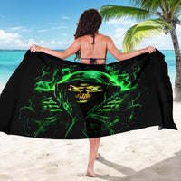 Flame Skull Sarong Of Course I'm Going To Hell I'm Just Here To Pick You Up - Wonder Print Shop
