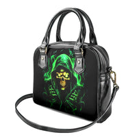 Flame Skull Shoulder Handbag Of Course I'm Going To Hell I'm Just Here To Pick You Up