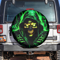 Flame Skull Spare Tire Cover Of Course I'm Going To Hell I'm Just Here To Pick You Up - Wonder Print Shop