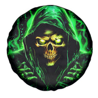 Flame Skull Spare Tire Cover Of Course I'm Going To Hell I'm Just Here To Pick You Up - Wonder Print Shop