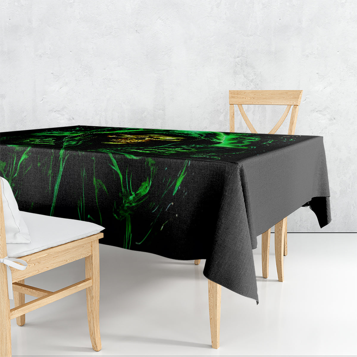 Flame Skull Tablecloth Of Course I'm Going To Hell I'm Just Here To Pick You Up - Wonder Print Shop