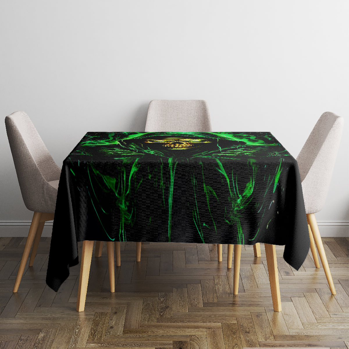 Flame Skull Tablecloth Of Course I'm Going To Hell I'm Just Here To Pick You Up - Wonder Print Shop