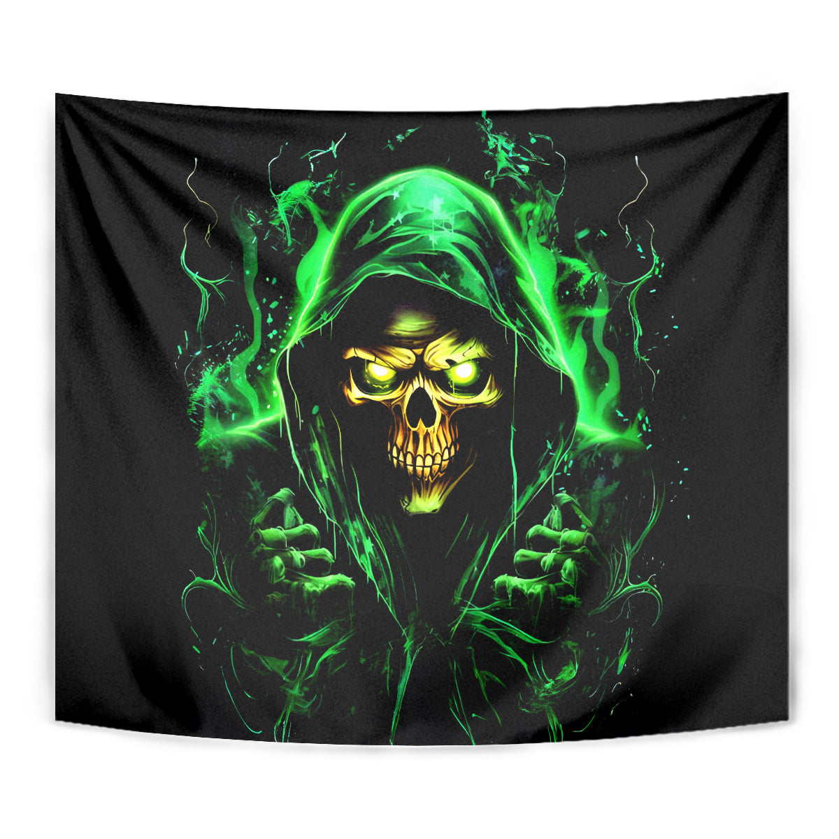 Flame Skull Tapestry Of Course I'm Going To Hell I'm Just Here To Pick You Up - Wonder Print Shop