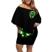 Flame Reaper Skull Family Matching Off Shoulder Short Dress and Hawaiian Shirt Stop Asking Why I'm An Asshole I Don't Ask Why You So Stupid - Wonder Print Shop