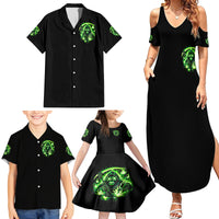 Flame Reaper Skull Family Matching Summer Maxi Dress and Hawaiian Shirt Stop Asking Why I'm An Asshole I Don't Ask Why You So Stupid - Wonder Print Shop