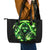Flame Reaper Skull Leather Tote Bag Stop Asking Why I'm An Asshole I Don't Ask Why You So Stupid - Wonder Print Shop