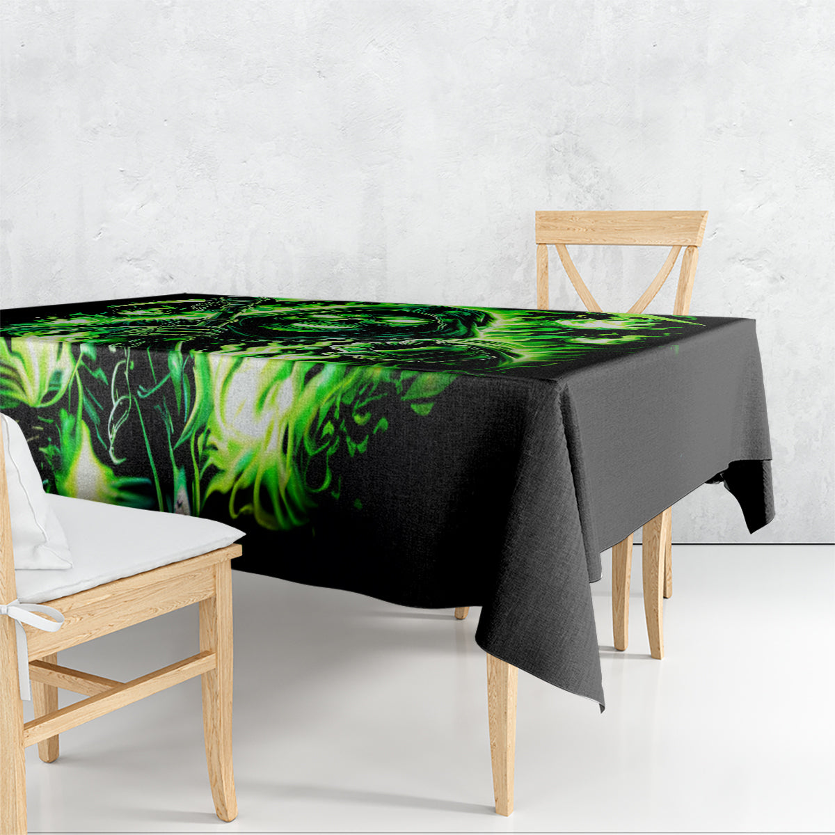 Flame Reaper Skull Tablecloth Stop Asking Why I'm An Asshole I Don't Ask Why You So Stupid - Wonder Print Shop