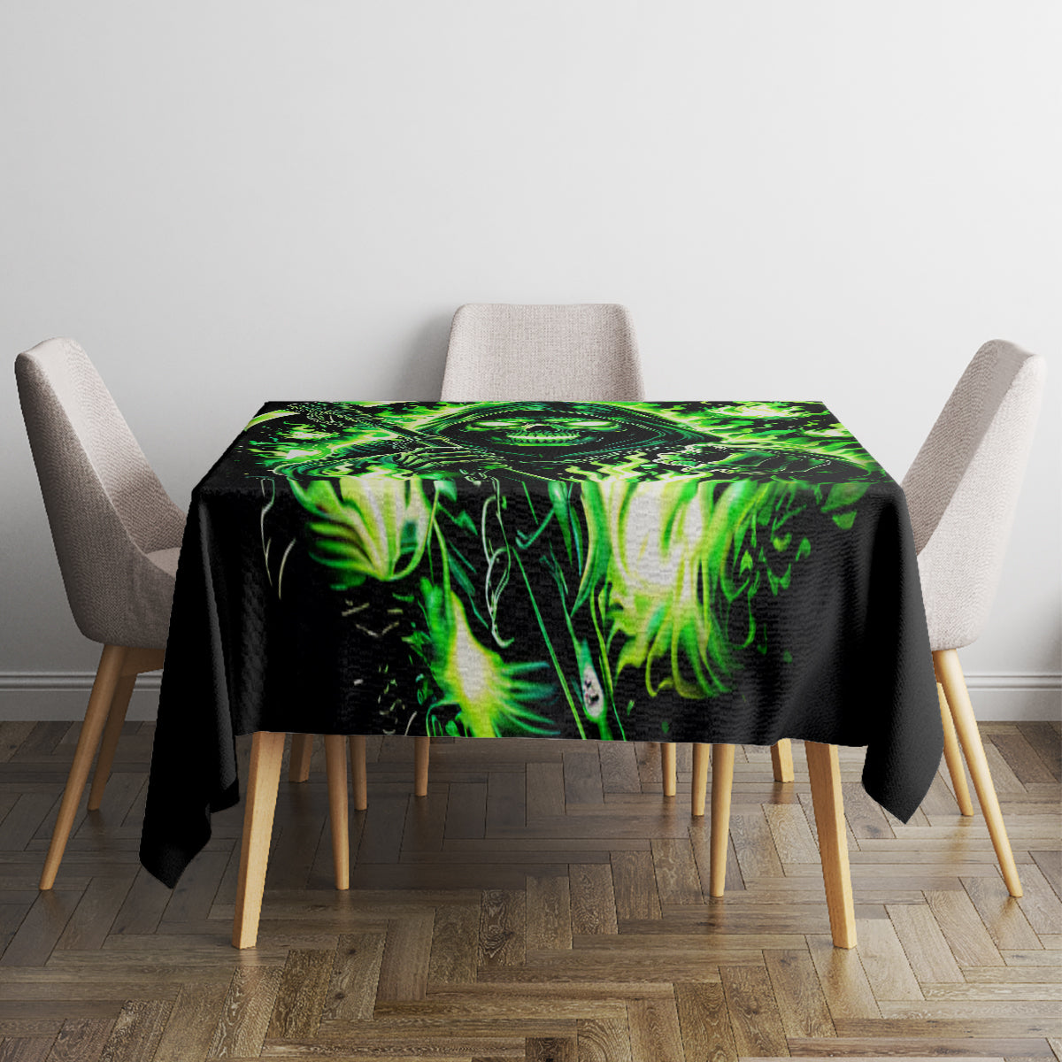 Flame Reaper Skull Tablecloth Stop Asking Why I'm An Asshole I Don't Ask Why You So Stupid - Wonder Print Shop