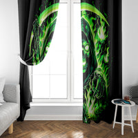 Flame Reaper Skull Window Curtain Stop Asking Why I'm An Asshole I Don't Ask Why You So Stupid - Wonder Print Shop