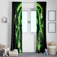 Flame Reaper Skull Window Curtain Stop Asking Why I'm An Asshole I Don't Ask Why You So Stupid - Wonder Print Shop