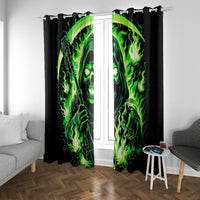 Flame Reaper Skull Window Curtain Stop Asking Why I'm An Asshole I Don't Ask Why You So Stupid - Wonder Print Shop