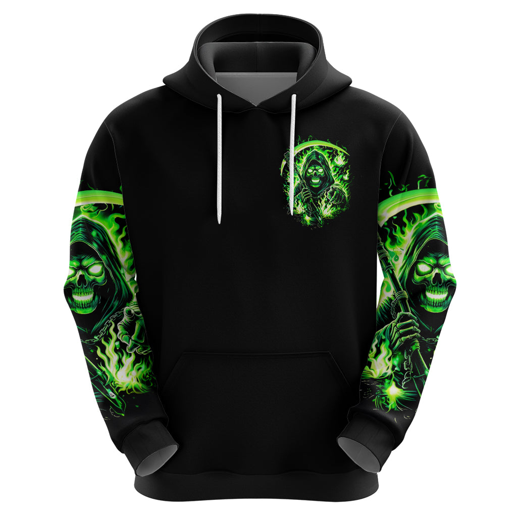 Flame Reaper Skull Zip Hoodie Stop Asking Why I'm An Asshole I Don't Ask Why You So Stupid - Wonder Print Shop
