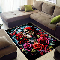 Couple Skull Area Rug From Our Firse Kiss - Wonder Print Shop