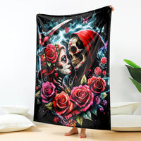 Couple Skull Blanket From Our Firse Kiss