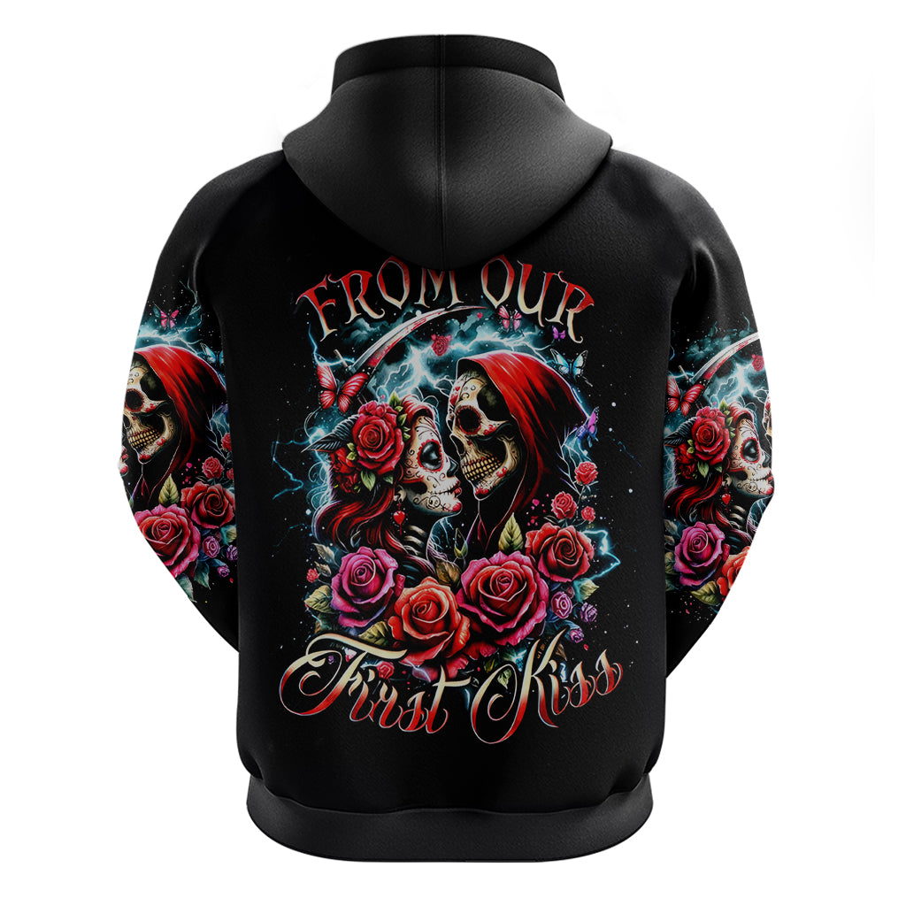 Couple Skull Hoodie From Our Firse Kiss - Wonder Print Shop