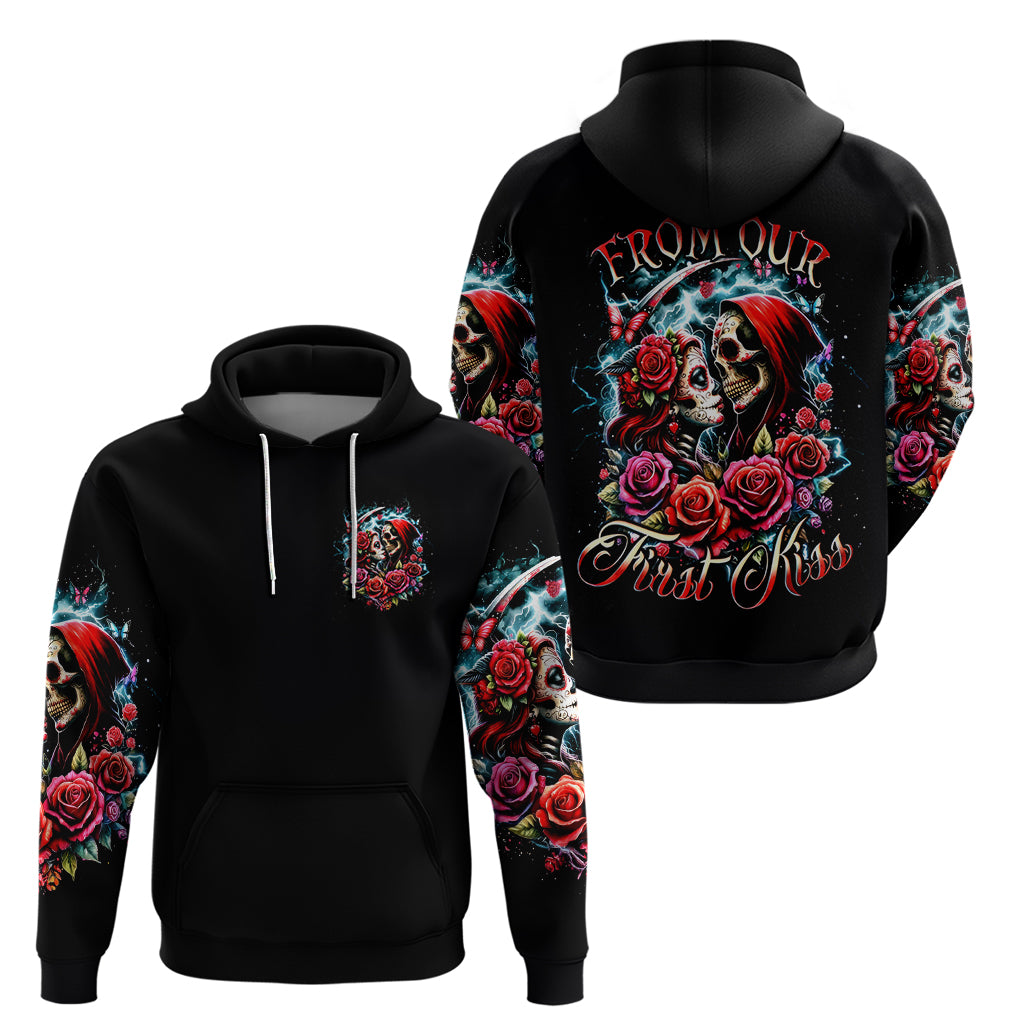 Couple Skull Hoodie From Our Firse Kiss - Wonder Print Shop