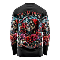 Couple Skull Long Sleeve Shirt From Our Firse Kiss - Wonder Print Shop
