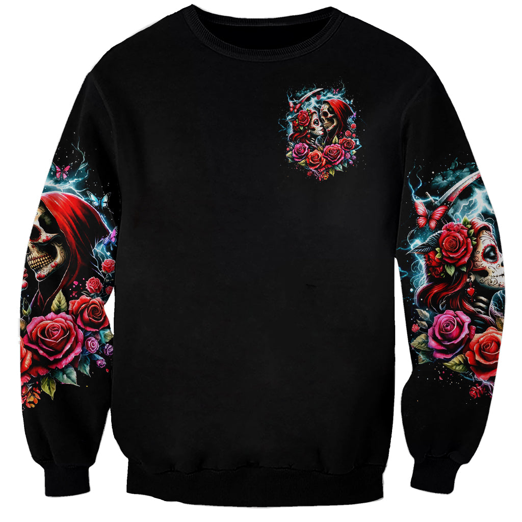 Couple Skull Sweatshirt From Our Firse Kiss - Wonder Print Shop