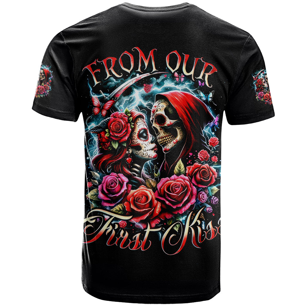 Couple Skull T Shirt From Our Firse Kiss - Wonder Print Shop