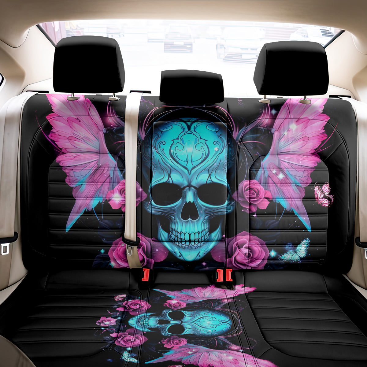 Fairy Skull Back Car Seat Cover The Good Girl In Me Got Tired Of The Bullshit - Wonder Print Shop