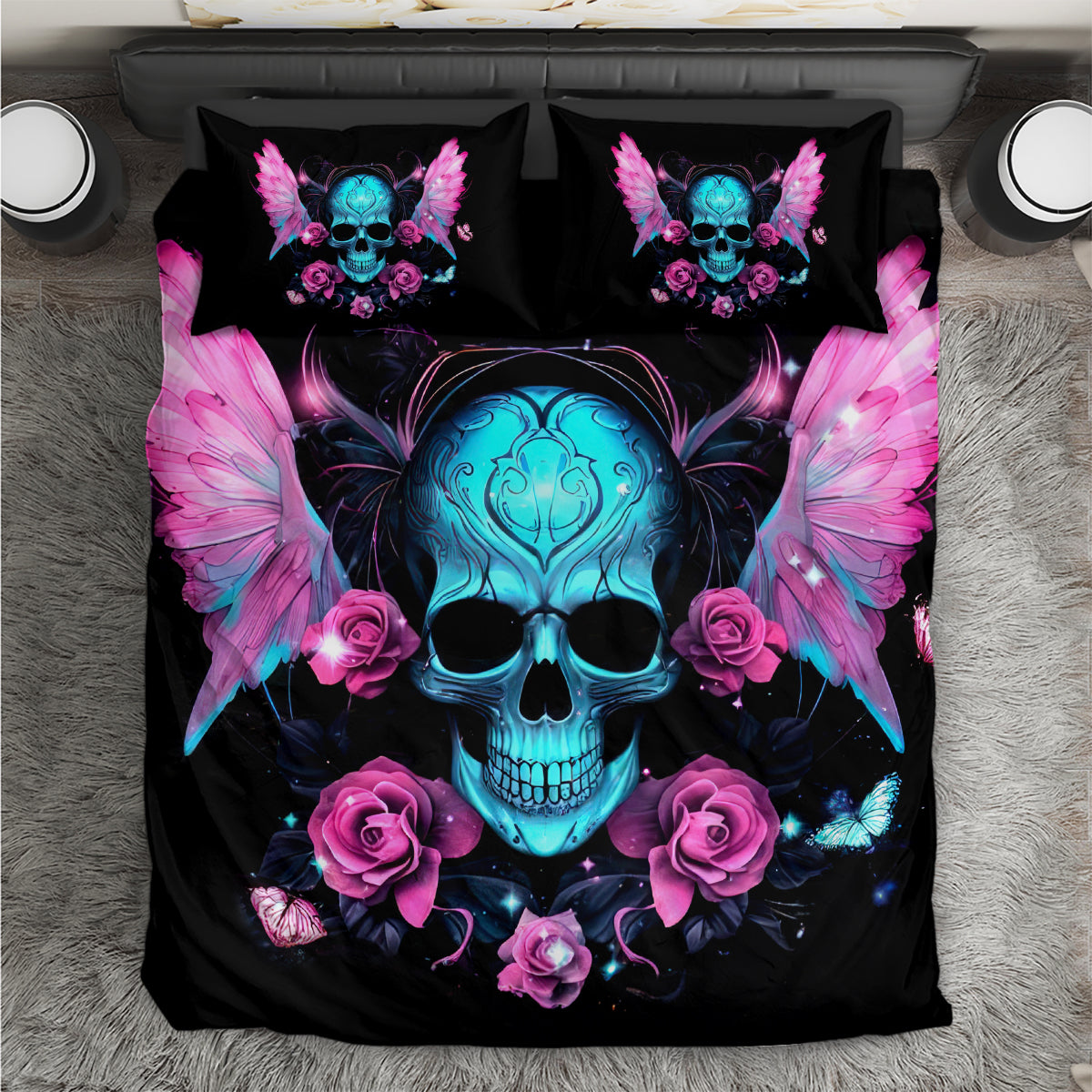 Fairy Skull Bedding Set The Good Girl In Me Got Tired Of The Bullshit