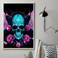 Fairy Skull Canvas Wall Art The Good Girl In Me Got Tired Of The Bullshit - Wonder Print Shop