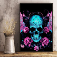 Fairy Skull Canvas Wall Art The Good Girl In Me Got Tired Of The Bullshit - Wonder Print Shop