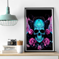 Fairy Skull Canvas Wall Art The Good Girl In Me Got Tired Of The Bullshit - Wonder Print Shop