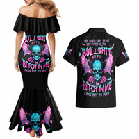 Fairy Skull Couples Matching Mermaid Dress and Hawaiian Shirt The Good Girl In Me Got Tired Of The Bullshit - Wonder Print Shop